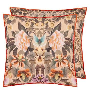 CCDG1385, Ikebana Damask, Coral, Designers Guild